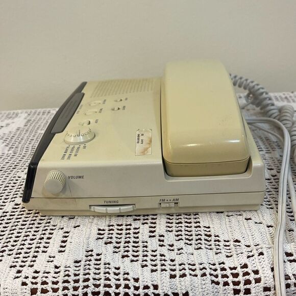 Vintage GE Landline Telephone and FM/AM Clock Radio Alarm Combo | phone - Picture 3 of 9